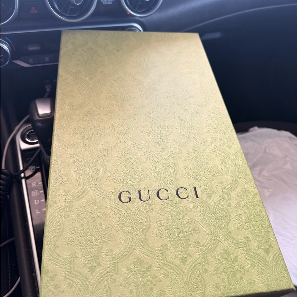 Gucci Light Green Embossed Logo Box